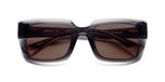 Etnia Barcelona Gorgonia Lunettes de soleil unisexe noir papillon marron 50mm