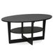 Furinno Ovale salontafel, hout, walnoot, 50,01 x 50,01 x 41,88 cm