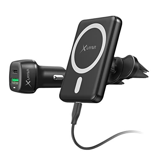 XLayer MagFix Pro Wireless Car Starter Set - 15W - Zwart