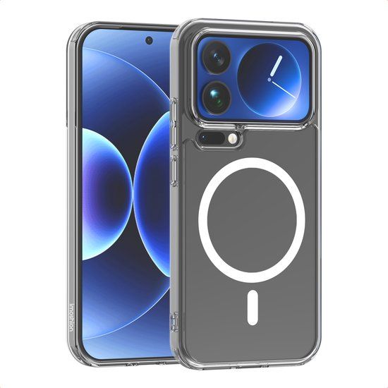 imoshion Hoesje - Geschikt voor Xiaomi 17 Pro Max - Protective Backcover met Magnetische Ring - Transparant