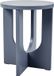 [en.casa] Table d'appoint Kysdajore ronde 50x40 cm gris bleu