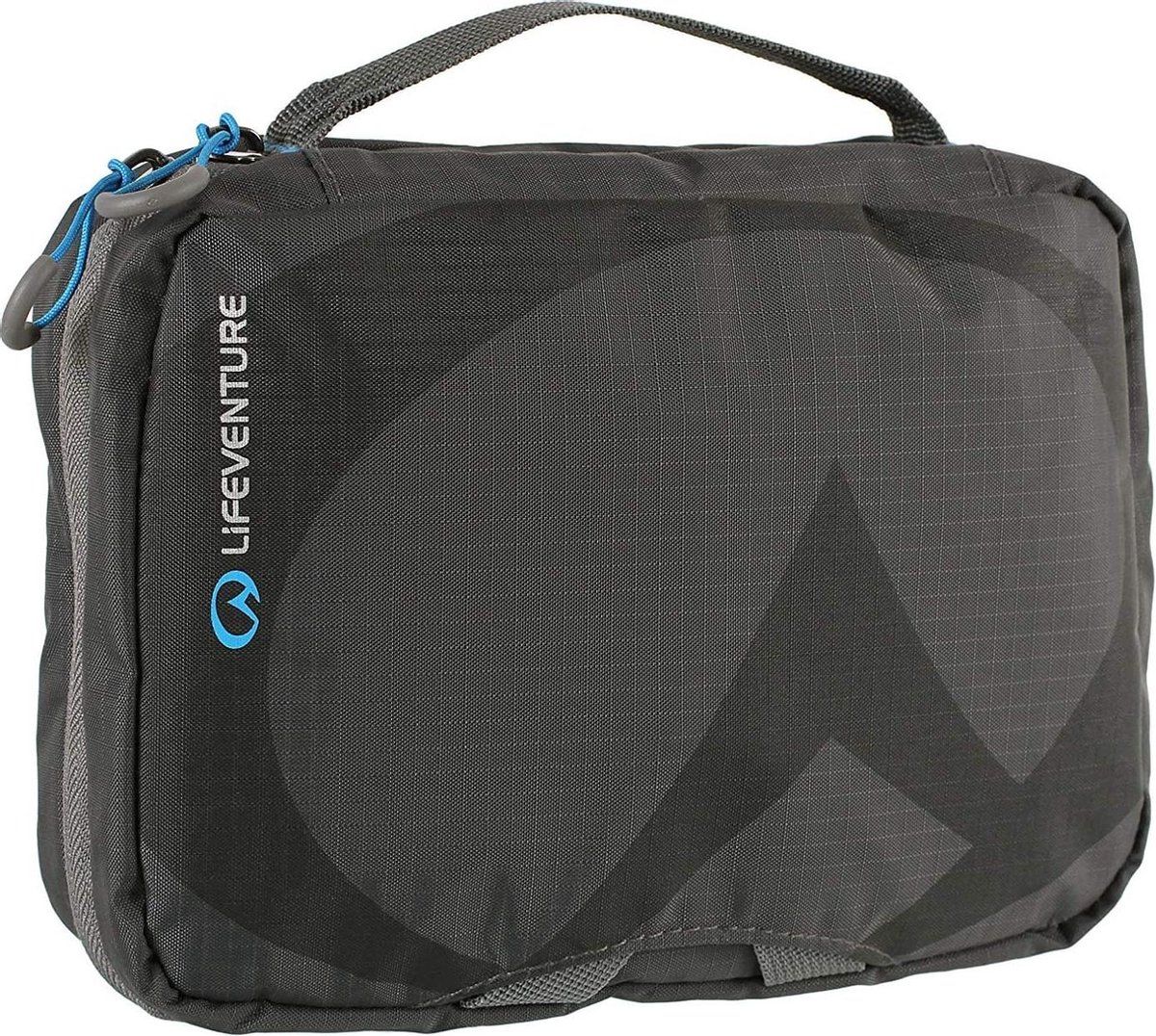 LifeVenture Toilettas 20 X 13 Cm Nylon Donkergrijs/blauw