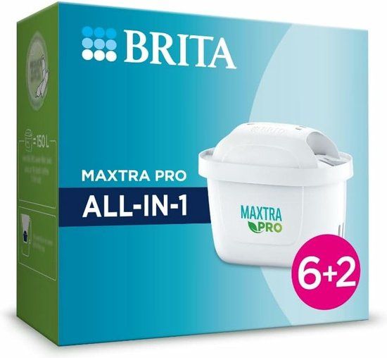 BRITA MAXTRA PRO All-in-1 Waterfilter 6 + 2 stuks