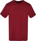 Build your Brand Basic Round Neck T-Shirt BYBB010 - Cherry - XS