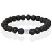 Memphis Kralen Armband Lavasteen Edelstaal Kraal-19cm