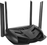 ciciglow Z-2600 Draadloze Gaming-router, Wifi-extender Draadloze Router, USB-poort, met Vier Externe Antennes, Tot 2600 Mbps, Kleine Thuisserver, 100-240 V(zwart)