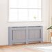 VidaXL Radiatorafdekking 2 st grijs 172 x 19 x 81,5 cm bewerkt hout