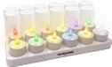 Vulpes goods LED Kaarsen Oplaadbaar - 12 Waxinelichtjes met Flikkerende Vlam & RGB Kleuren