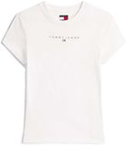 Tommy Hilfiger Tommy Jeans Tjw Slim Bling Lijn T-shirt Vrouwen Wit S