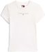 Tommy Hilfiger Tommy Jeans Tjw Slim Bling Lijn T-shirt Vrouwen Wit S