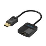 Vention HBGBB video kabel adapter 0,15 m DisplayPort HDMI Zwart
