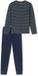 Schiesser Pyjama lang Casual Essentials Heren Antraciet
