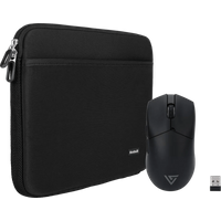 BlueBuilt Laptophoes breedte 33 cm 14 inch M Zwart + Vortech Pro Gaming Muis