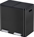 EKO Essential 1 Recycler pedaalemmer 22+22 liter zwart