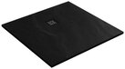 Saniclass Relievo Crag douchebak 100x100cm antislip antibacterieel mineraalmarmer mat zwart DB-RC100x100Z