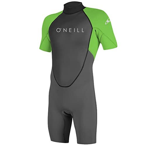 O'NEILL O'Neill Wetsuits Mens Reactor II 2mm Back Zip Spring Wetsuit - Graphite Dayglow - MT