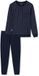 Schiesser Fine Interlock Pyjama lang - heren pyjama set - nachtblauw dessin