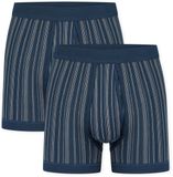 Schiesser Herenonderbroek met pijpen en gulp (verpakking van 2 stuks), Donkerblauw