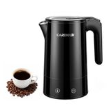 Carehabi Elektrische waterkoker, temperatuurweergave, 1,7 l, 2200 W, snelle verwarming, roestvrij staal 304, houdt warm 12 uur