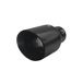 Simoni Racing Uitlaatsierstuk Rond/Schuin RVS Zwart - Ø102xL210mm - Montage 38->63mm