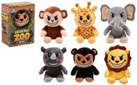 Johntoy Pluche Knuffeldier XL Speelgoed in Doos 6 Assorti Multicolor
