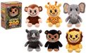 Johntoy Pluche Knuffeldier XL Speelgoed in Doos 6 Assorti Multicolor