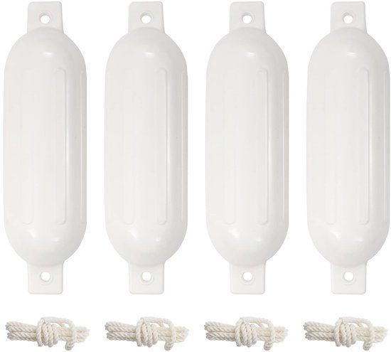 vidaXL Bootstootkussens 4 st 51x14 cm PVC wit