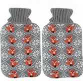 Koopman International Bouillotte - 2x - 2L - Gris