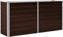 vidaXL Plantenbak verhoogd 160x40x77 cm gegalvaniseerd staal bruin