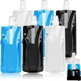 Ibenzoa® Bouteilles d'eau pliables et réutilisables set de 6