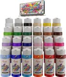Farbello Acrylverf Set 24 x 120 ml – Hoog Gepigmenteerde, Waterbestendige Kunstenaarsverf voor Acrylic Pouring, Canvas, Hout, Steen, Papier & Metaal (24 Kleuren)