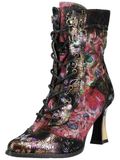 Laura Vita Bottines vert / rose / noir