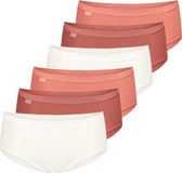 sloggi Dames midi slip 6 pack Basic+ oranje