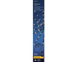 Lumineo LED polestar d45 cm zwrt/kwrm kerst - Ster - Voor binnen - Batterij
