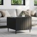 Maison Exclusive - Table basse avec tiroirs, noir, 49 x 50 x 42 cm, panneau de particules
