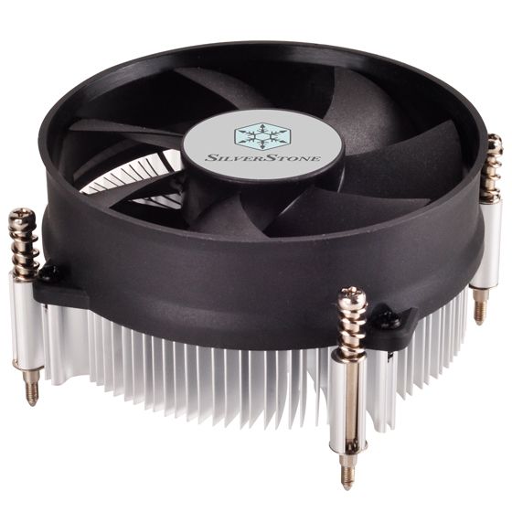 Silverstone NT09-115X - CPU Cooler - Aluminium - Zwart, Aluminium