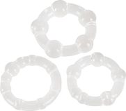 You2Toys Get Hard Cockring Set - Transparant - Siliconen - L