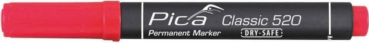 Pica 520/40 Permanent Marker - Rond - Rood - 1-4mm