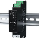 Shelly Wave Pro Shutter LR rolluikschakelaar DIN-rail met energiemeting