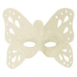 Décopatch AC787Cpack - Lot de 2 supports en papier mâché, masque papillon pour adulte