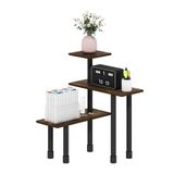 Furinno Turn-N-Tube 3-Tier Multifunctionele Hoek Aanrecht Organizer Plank, Amber Pine/Zwart