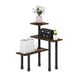 Furinno Turn-N-Tube 3-Tier Multifunctionele Hoek Aanrecht Organizer Plank, Amber Pine/Zwart