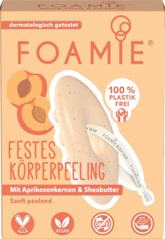 Foamie Abrikozenzaad & Shea Butter Solid Body Scrub - 80 g