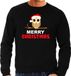 Bellatio Decorations Leuke dieren Kersttrui - christmas uil - Kerst sweater - zwart - voor heren M