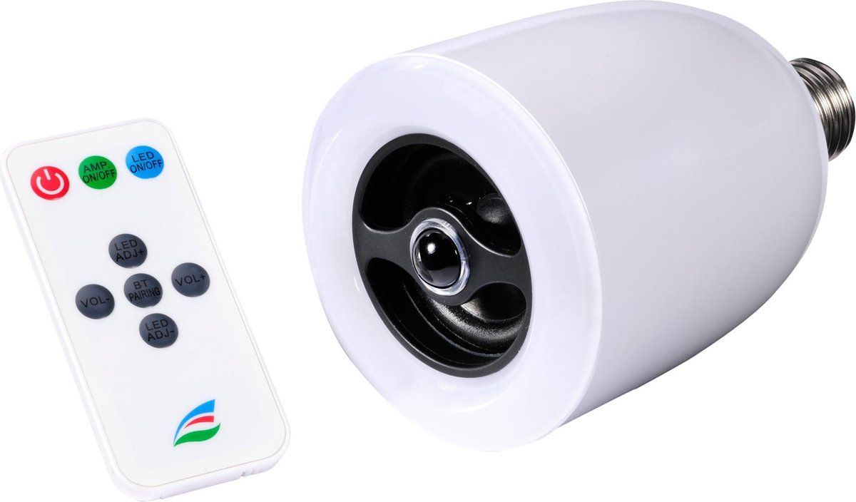 Ultron Boomer Light - LED-Glühbirne E27 - 4,5 Watt - Weiß - Bluetooth Lautsprecher