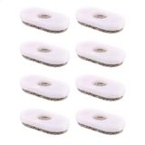 Wagner QuickClick® 15951400 Viltglijders, meubelglijders, stoelglijders, set van 8 vervangbare glijders, vilt, robuust natuurlijk, 32 x 17 mm voor basis 35 x 20 mm, made in DE