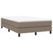 Boxspring avec matelas tissu taupe 120x200 cm