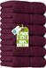 Utopia Towels Set van 6 handdoeken, bordeauxrood, premium kwaliteit, 100% gekamd ringgesponnen katoen, super zacht en zeer absorberend, 600 g/m², extra grote handdoeken (40,6 x 71,1 cm, hotelkwaliteit