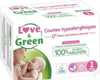 Love & Green EcoGelabelde En Hypoallergene Lagen, 23 Stuk Maat 1