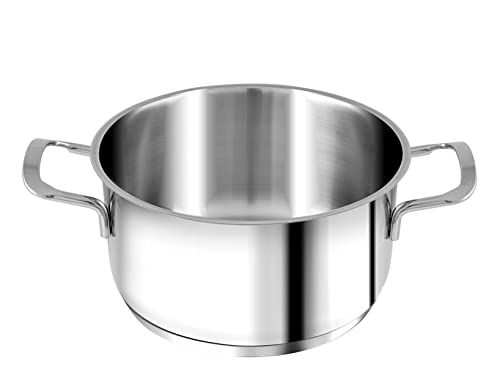 H casseruola inox Elodie fondo a induzione 2 manici 20cm